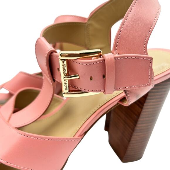 Michael Michael Kors Women's Pretty Pink Ankle‎ Strap Sandals Size 8M - Picture 6 of 13